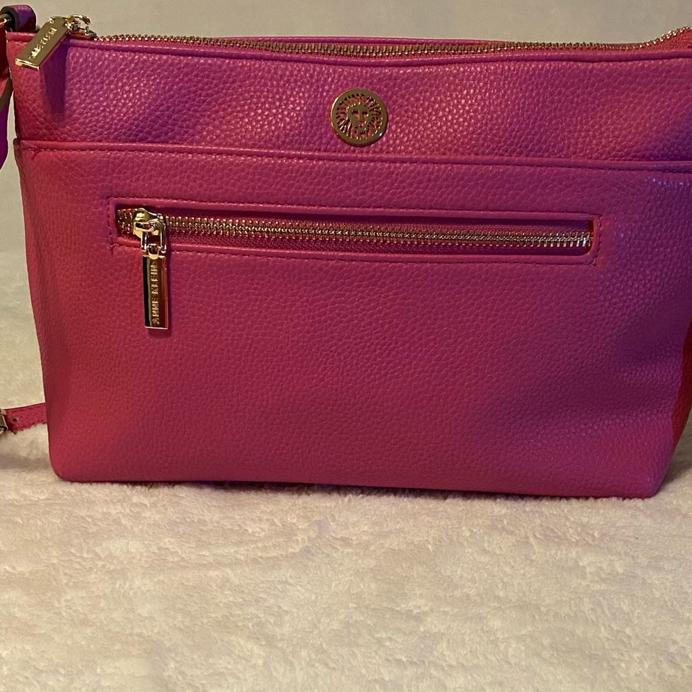 Anne Klein Pink Leather Crossbody Bag